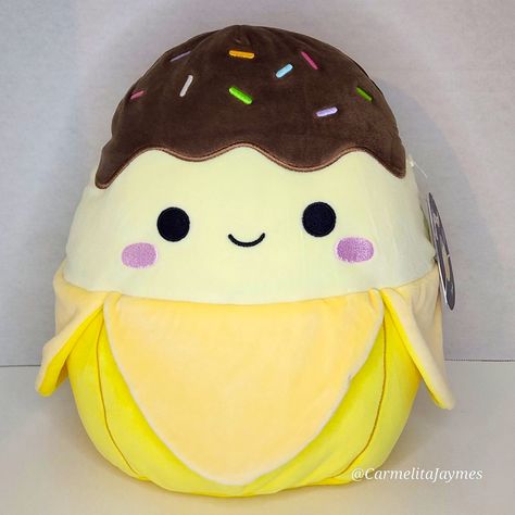 Brand New With Tags Select Series Black Tag Limited Edition Junie - Chocolate Dipped Banana Official Squishmallow By Kelly Toy Squad - Select Series Collector Number - 1651-2 Squishdate - 8.30.2023 Year - 2024 Size - 12 Inch Bio - Appearance - Everything In My Closet Bogo 50% Off Listed Prices All Jewelry Priced $25 & Under Are 2/$30 Free Shipping On Orders Over $75 Ships In Beautiful Box W Care Free Gifts With Every Order!! Free Squishmallow Gifts With Every Squishmallow Order!!! The Bigger The Squishmallow Room, Chocolate Dipped Bananas, Squish Mellow, Banana Dip, Cute Squishies, 2023 Year, Series Black, Birthday List, Cute Stuffed Animals