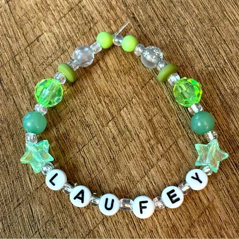 Laufey Bracelet Handmade New Without Tags Always Open To Bundles And Offers! Kali Uchis Bracelet, Diy Kandi Bracelets, Pony Bead Bracelets, Diy Friendship Bracelets Tutorial, Diy Kandi, Dream Bracelet, Bracelet Inspo, Friendship Bracelets Tutorial, Friendship Bracelets Designs