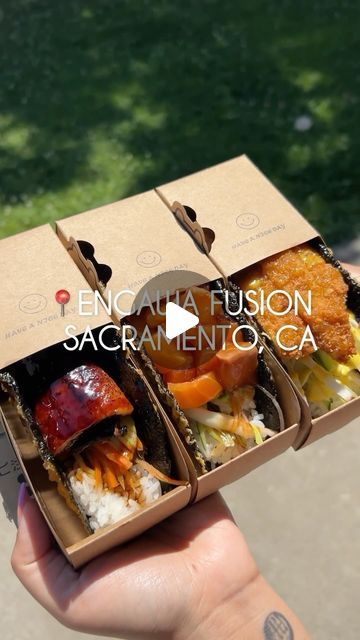 Taste Duo on Instagram: "Would you pay $11 for the biggest and crunchiest fusion tacos? 🌮🔥

@engawafusion is a cute local Asian inspired spot in South Sac with a variety of crunchy seaweed tacos and  other Asian dishes like udon and ramen! 🌮🍜

We totally ordered to go just because the packaging was adorable! 🥰

The Salmon Taco (Taco Sake) was both of our favorite with fatty salmon, cucumber, radish, avocado & poke ponzu sauce! It was absolutely loaded! 

The unagi one was good and saucy! The Tonkatsu one on the other hand could have use a bit more sauce, but it was still delicious! 

Here are what we got:
🌮 Taco Unagi - $12
🐷 Taco Tonkatsu - $10
🌮 Taco Sake - $11
.
📍Engawa Fusion - 7301 Stockton Blvd, Sacramento, CA 95823
.
.
.
.
#sushitaco #taco #seafoodtaco #poketacos #saceats # Taco Packaging, Fusion Tacos, Sushi Taco, Salmon Cucumber, Ponzu Sauce, Taco Taco, Salmon Tacos, Fusion Food, Asian Dishes