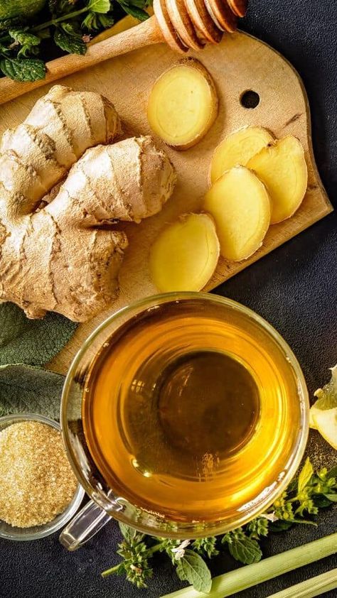 Te Chai, Ginger Drink, Herbal Elixir, Food Art Photography, Ginger Benefits, Herbal Drinks, Ginger And Honey, Live Wire, Tea Benefits