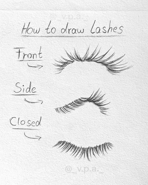 Lashes Drawing Tutorial, Drawing Refrens, Lash Drawing, How To Draw Lashes, Drawing Lashes, Lashes Drawing, How To Draw Eyelashes, Eyelashes Tutorial, Drawing 101