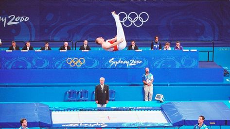 Sydney 2000 Gymnastics (Trampoline) Trampoline Aesthetic, Olympic Trampoline, 2000 Summer, Gymnastics Trampoline, Summer Olympics, Gymnastics, Sydney, Wrestling