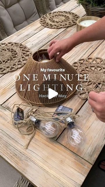 Interior Design & Home Decor | My favourite quick and easy outdoor solar lighting hacks of may. I love a little hack especially when it takes literally minutes and cost... | Instagram Solar Light Bulbs Outdoor, Hanging Lights Diy, Solar Light Hacks, Outdoor Lampshade, Balcony Lighting Ideas, Solar Outside Lights, Solar Lights Ideas Outdoor, Outdoor Solar Lighting, Balcony Decoration Ideas