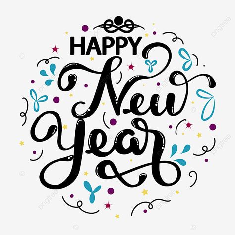 New Year Lettering, Happy New Year Text, New Year Text, Blessing Words, Artsy Background, Happy New Year Background, New Year Greeting, New Years Background, Happy A