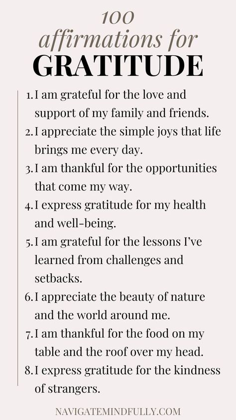 affirmations for gratitude Attitude Of Gratitude Quotes, Mindfulness Journal Prompts, Gratitude Daily, Gratitude Journal Prompts, Positive Mantras, Chakra Affirmations, Healing Affirmations, Attract Abundance, Vision Board Affirmations