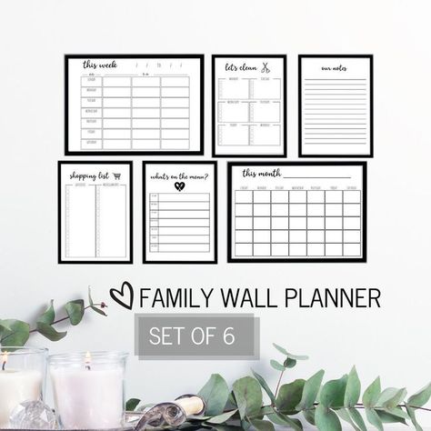 Weekly Task List, Home Command Center, Family Hub, Essential Oil Labels, Family Command Center, Instagram Planner, Projets Cricut, Family Calendar, Wall Planner