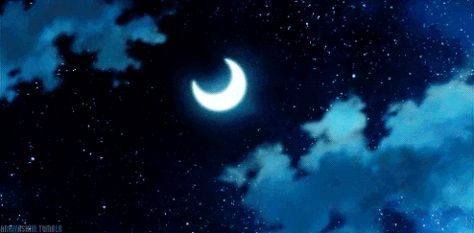 . Moon Gif, Anime Moon, Star Gif, Gif Background, Sky Gif, Sky Anime, Anime Stars, Night Gif, 8bit Art