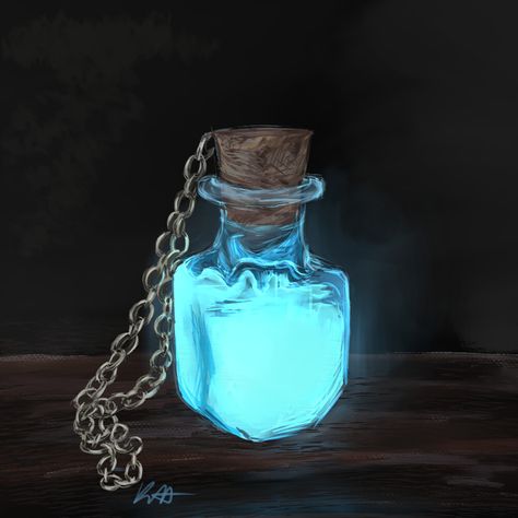 Glowing Potion, Healing Potion, Theme Divider, Fantasy Items, Glass Things, Magic Bottles, Fantasy Stuff, Potion Bottles, Fantasy Props