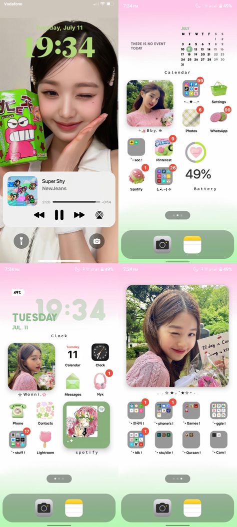 Wonyoung Ios Layout, Kpop Wallpaper Layout, Homescreen Layout Iphone Kpop, Ive Homescreen, Iphone Kpop Layout, Kpop Layout Homescreen, Wonyoung Homescreen, Kpop Lockscreen Ideas, Kpop Iphone Layout