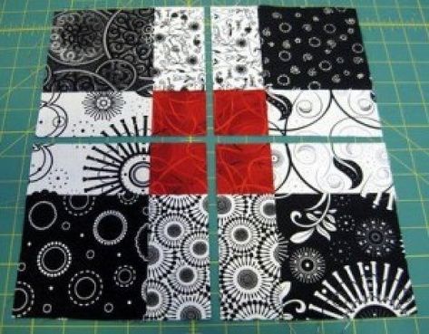 ninepatch Disappearing 9 Patch Quilt, Colchas Quilting, Disappearing 9 Patch, 9 Patch Quilt, Nine Patch Quilt, Homemade Quilts, Quilt Modernen, Easy Quilt Patterns, Nine Patch