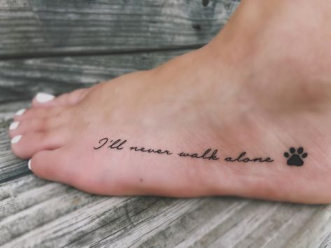 Dog Lovers Tattoo For Women, Dog Tattoo Quotes Words, In Memory Of Pet Tattoo, Tattoos For Your Dog Who Passed, Cool Dog Tattoo Ideas, Late Dog Tattoos, Dog Remembrance Tattoos, Dog Tattoo Quotes, Passing Dog Tattoo