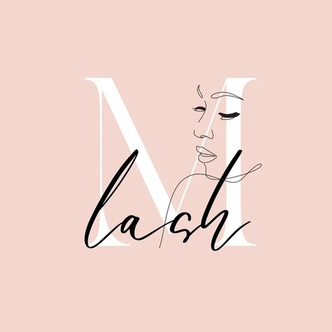 Eye Lash Art, Eye Lash Design, Ideas Para Logos, Lash Room Ideas, Eyelash Decor, Line Art Floral, Eyelash Tips, Eyelash Logo, Line Logo