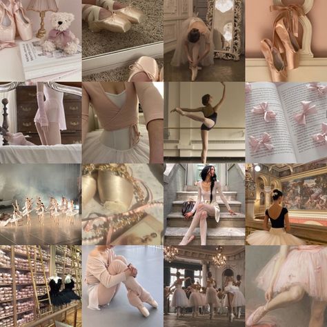 ballet aesthetic collage Ballet Bedroom Aesthetic, Nikocore Aesthetic, Ballet Mood Board, Pink Ballet Aesthetic, Ballet Collage, Ballet Bedroom, Princess Pilates, Ballet Wallpaper, Ballet Inspired Fashion