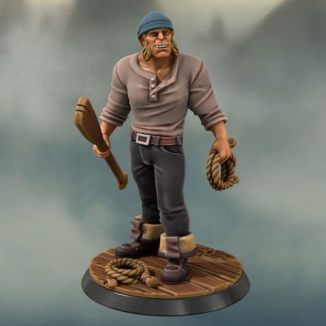 An Human RPG character created in HeroForge.com #model #tabletop #miniatures #horror #RPG #gaming #character #figure #1900 #NPC Custom Miniatures, Hero Forge, Npc Figure, Tabletop Miniatures, 3d Figures, Miniature Games, Mini Figures, Gaming, Character Design