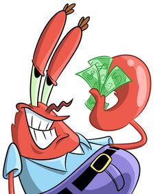 Untitled Crab Spongebob, Money Animation, Mr Crab, Spongebob Tattoo, Spongebob Cartoon, Spongebob Drawings, Spongebob Birthday Party, Mr Krabs, Spongebob Birthday