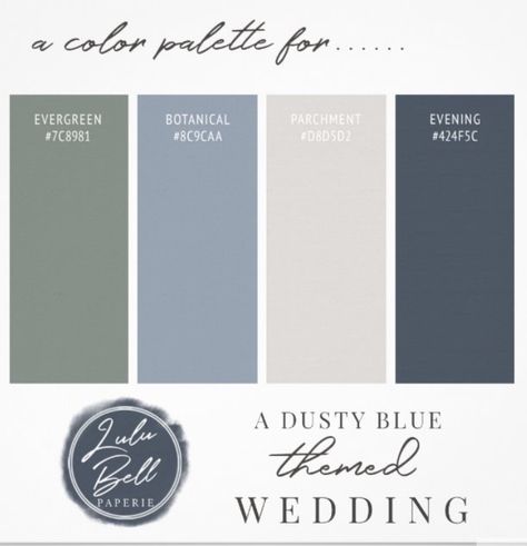 Wedding Color Palette Gray, Sage Green Blue Color Palette, Navy And Sage Color Palette, Wedding Color Palette Green, Sage And Blue Color Palette, Eucalyptus Color Palette, Blue Green Wedding Colors, Shades Of Green Wedding, Italy Inspired Wedding