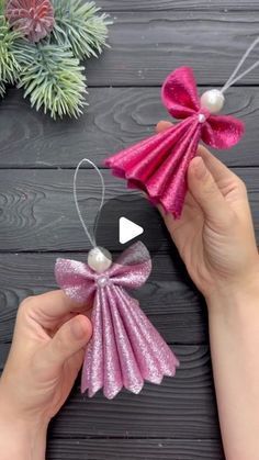 Angel Christmas Tree Ideas, Diy Angel Christmas Ornaments, Ribbon Angel Ornaments Diy, Mesh Angels How To Make A, Angel Crafts Christmas, Paper Angels Diy, Christmas Angel Ornaments Handmade, Christmas Handicrafts, Diy Christmas Ribbon