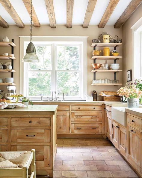 Kirchen Design, Farm Kitchens, French Cottage Home, French Glam, French Cottage Style, Moms Kitchen, Cottage Journal, Country Cottage Kitchen, French Interiors