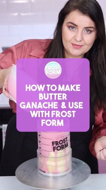 Frost Form® on Instagram: "We have put all the information we could think of when it comes to our Butter Ganache recipe into this video for you 💕 Please comment if you have any questions and we can help you 💕 You can find the quantities you will need for each size Cake on our website in the recipes section. Order your Frost Form worldwide 🌍 Free delivery available, link in bio 😘" Frost Form Ganache, Butter Ganache Frosting, How To Ganache A Cake, Frost Form Butter Ganache, Frost Form Cake, Butter Ganache Recipe, Ganache Recipe Frosting, Fat Cake, Frost Form