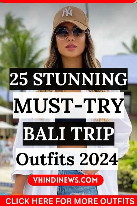 What to Wear in Bali - Traveling Outfits for Bali or Beach Outfits 2024 69 Women Beach Vacation Outfits, Bali Vacation Outfits What To Wear, Dresses To Wear In Bali, Outfit For Bali Vacation Women, Bali Holiday Outfit, Clothes To Wear In Bali, Outfits For Bali For Women, Bali Looks For Women, Beach Outfit 2024 Trend