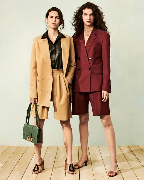 11 Short Suits That Mean Business This Summer | British Vogue Cotton Twill Jacket, Twill Jacket, Wool Blend Jacket, Blazer And Shorts, British Vogue, Striped Blazer, Short Suit, Nice Shorts, Dress Short