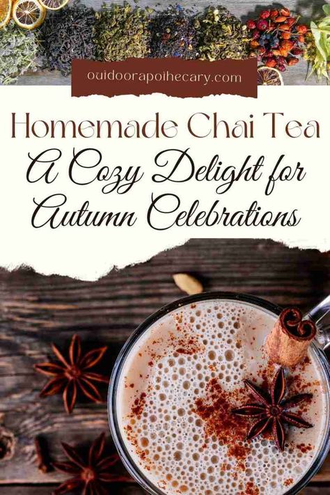 Autumn Equinox Food, Mabon Recipes, Homemade Chai Recipe, Outdoor Apothecary, Autumn Gathering, Homemade Chai Tea, Homemade Chai, Chai Tea Recipe, Herbal Tea Benefits