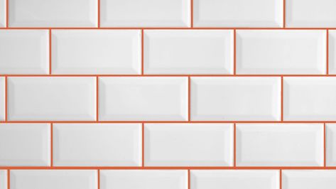 Transform Your Tiling With Contrasting Grout Colours Orange Grout, Grout Colours, Grout Pen, Coloured Grout, Metro Tiles, Natural Stone Flooring, Small Toilet, Small Kitchen Decor, Design Palette