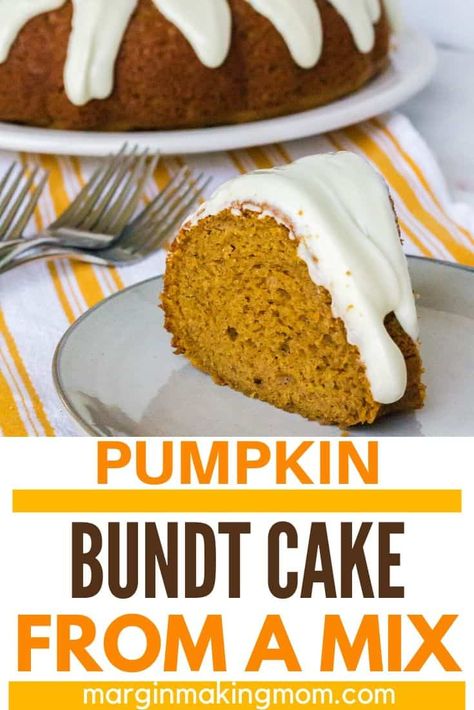 Spice Cake Mix Recipes, Pumpkin Spice Bundt Cake, Spice Bundt Cake, Pumpkin Spice Cake Recipe, Pumpkin Bundt Cake Recipes, Spice Cake Mix And Pumpkin, Dessert Pumpkin, Box Cake Recipes, Pumpkin Bundt