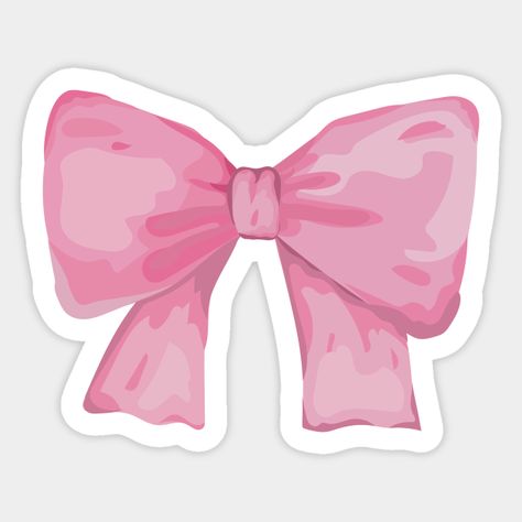 Coquette pink bow -- Choose from our vast selection of stickers to match with your favorite design to make the perfect customized sticker/decal. Perfect to put on water bottles, laptops, hard hats, and car windows. Everything from favorite TV show stickers to funny stickers. For men, women, boys, and girls.