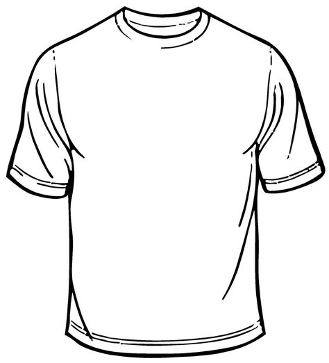 blank t shirt coloring sheet printable T Shirt Outline, Shirt Outline, T Shirt Sketch, Outline Template, Shirt Clips, Shirt Sketch, Community School, Tshirt Template, Blank T Shirt