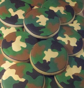 Gaming Cookies, Camo Cookies, Deer Cookies, Camouflage Cupcakes, Camo Cakes, Camo Birthday Party, Army Cake, Military Cake, Camo Party