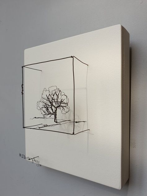 Shop — Helaina Sharpley Wireworks Wire On Canvas Art, Wire Art On Canvas, Art Sculptures Ideas, Wire Work Sculpture, Metal Wire Art Ideas, Wire Art Ideas, Metal Artworks, Wire Decor, Art Fil