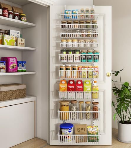 Seasoning Shelves, Deep Baskets, Door Pantry Organizer, Organizer Pantry, Door Spice Rack, Wall Spice Rack, Wall Mounted Spice Rack, Pantry Organizer, Over The Door Organizer