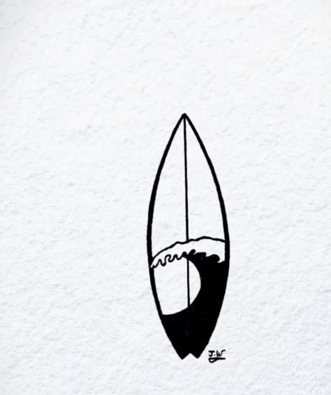 Mustang Tattoo, Surfboard Drawing, Surfer Tattoo, Surf Drawing, Surfboard Art Design, Surf Tattoo, Surf Logo, Beach Tattoo, Doodle Tattoo