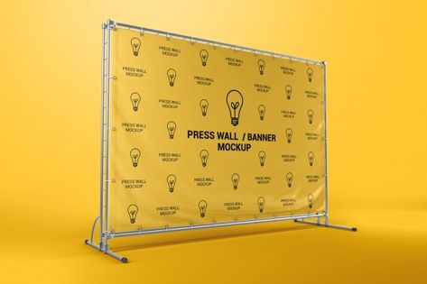 Press wall banner mockup | Premium Psd #Freepik #psd #banner #mockup #construction #3d Spiral Book Binding, Mall Wall, Press Wall, Window Graphic, Business And Advertising, Banner Mockup, Concert Stage Design, Wall Stand, Free Psd Files