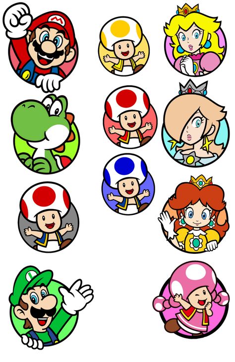 Super Mario 3D World Deluxe Icons by TJZiomek on DeviantArt Mario And Luigi Clipart, Super Mario Pictures To Print, Mario Brothers Drawings, Super Mario Bros Painting, Mario Mashrom, Mario Stickers Printable, Mario Graphic Design, Super Mario Characters Drawing, Super Mario Art Drawing