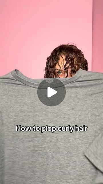 Miribel Naturals | Curly hair products on Instagram: "How to plop your curly hair with a big T-shirt.

#curlyhair #naturalhair #frizzfree" How To Wrap Curly Hair At Night T Shirt, Tshirt Plopping Curly Hair, Plopping Hair With Tshirt, T Shirt Plopping Curly Hair, Plopping Curly Hair Tshirt, Hair Plopping Tshirt, How To Plop Curly Hair T Shirts, How To Plop Curly Hair, Plopping Curly Hair