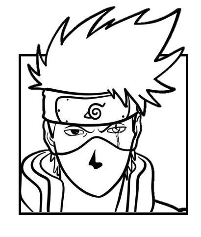 Naruto Outline, Kakashi Tattoo, Kakashi Drawing, Naruto Drawings Easy, Naruto Sketch Drawing, Bond Paper Design, Naruto Sketch, Naruto Drawings, Tattoo Outline