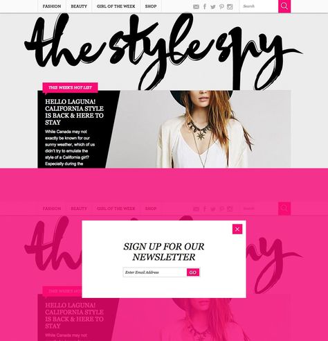 For the love of God not here for the popup just the pink. The pink and the des... Neon Pink Background, Pink Website, Graphic Design Website, Beautiful Websites, Design Layouts, Web Inspiration, Website Layout, Web Layout, Website Designs