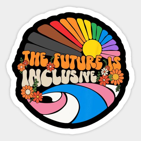 The Future Is Inclusive Lgbt Flag Gay Rights Pride -- Choose from our vast selection of stickers to match with your favorite design to make the perfect customized sticker/decal. Perfect to put on water bottles, laptops, hard hats, and car windows. Everything from favorite TV show stickers to funny stickers. For men, women, boys, and girls. Gay Pride Quotes, Lgbt Flags, Lgbt Sticker, Pride Quotes, Gay Sticker, Gay Flag, Gay Rights, Lgbt Flag, Pride Stickers