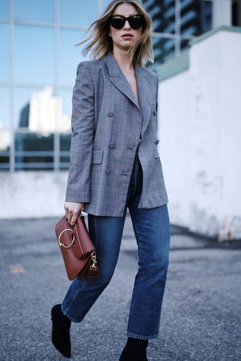 THE ONE TREND TO WEAR THIS FALL | The August Diaries Jill Lansky, August Diaries, Street Style Inspiration, Warm Outfits, Plaid Blazer, Fall 2017, Winter Looks, Winter Style, Autumn Winter Fashion