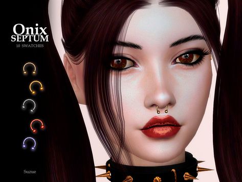 [Suzue] Onix Septum Sims 4 Pearcing Cc, Sims Cc Septum, Ts4 Septum Piercing, Sims 4 Cc Septum Piercing Patreon, Sims 4 Crooked Septum, Sims 4 Cc Face Peircings, Sims 4cc Piercings, Sims 4 Custom Content Piercings, Sims 4 Face Peircings