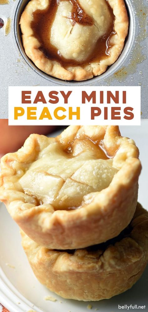 Mini Peach Pies, Pie Peach, Pies Chocolate, Pies Easy, Peach Pies, Mini Pie Recipes, Plating Food, Chocolate Tarts, Lemon Tarts