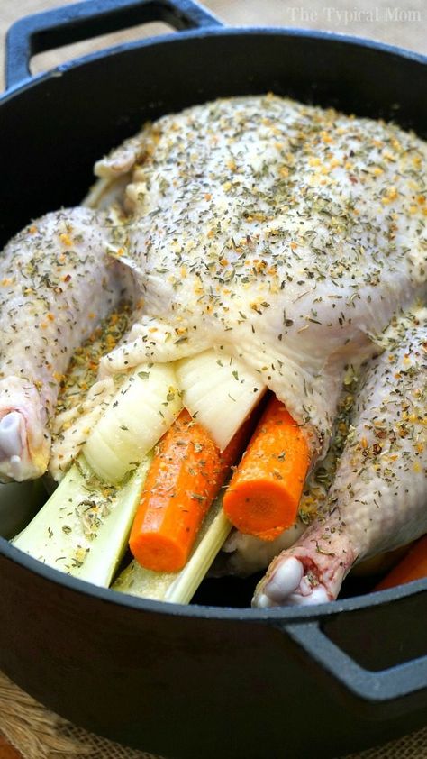 Roast Chicken In Dutch Oven, Whole Chicken In Dutch Oven, Chicken In Dutch Oven, Oven Whole Chicken, Dutch Oven Whole Chicken, Whole Chicken Recipes Oven, Campfire Dinner Recipes, Dutch Oven Roast Chicken, Vegetarian Camping Recipes