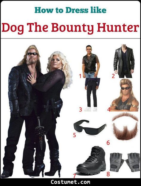 Dog Bounty Hunter Costume, Dog Bounty Hunter Costume Couple, Bounty Hunter Costume Women, Dog The Bounty Hunter And Beth Costume, Dog And Beth Halloween Costumes, Dog The Bounty Hunter Costume, Dog Bounty Hunter, Bounty Hunter Costume, Blonde Hair Costumes