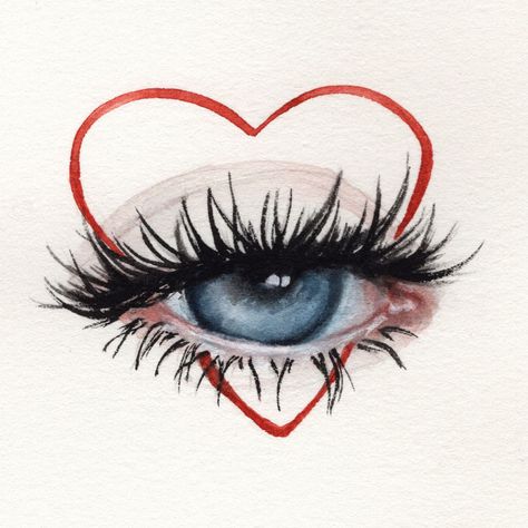 oksanadimitrenko watercolor aquarelle eyes beauty makeup portrait fashion illustration face lashes mascara sennelier art painting drawing Eyelash Art Drawing, Dreamy Eyes Drawing, Lash Drawing, Lashes Illustration, Lash Illustration, Lashes Drawing, Eyelash Painting, Pmu Studio, Face Lashes