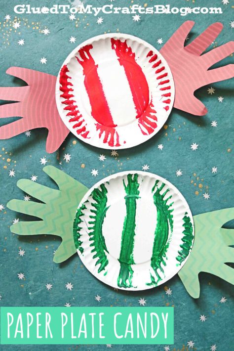 Candyland Arts And Crafts, Peppermint Crafts For Kids, Pre K Holiday Crafts, Paper Plate Peppermint, Pre K Christmas Crafts, Peppermint Crafts, Peppermint Candy Crafts, Candy Cane Art, Aesthetic Craft Ideas