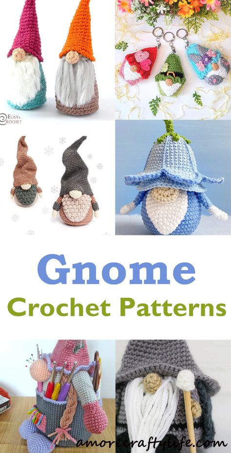 Quick Easy Amigurumi, Crochet Gnome Hat Pattern Free, Crochet Gnome Pattern Free, Free Crochet Gnome Pattern, Amigurumi Gnomes Free Pattern, Crochet Gnomes Free Pattern Easy, Gnome Crochet Pattern Free, Crochet Booth, Crocheted Gnomes