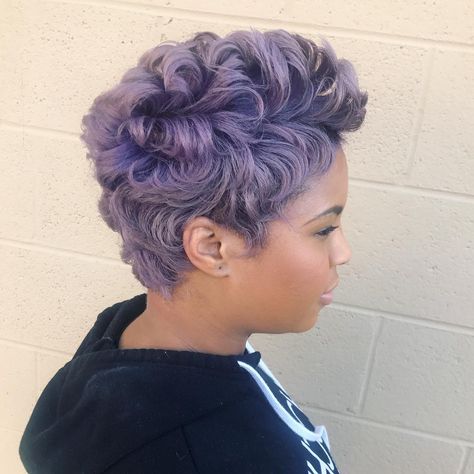 Hair Art By ChriStol on Instagram: “Smokey Lavender #haircolor #haircut #naturalhair #salonchristol” Smokey Lavender Hair, Smokey Lavender, Lavender Hair, Hairstyle Gallery, Beauty Room, Short Haircuts, Hair Art, Purple Hair, Womens Haircuts