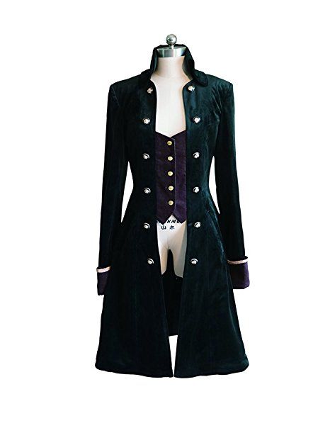 Women's Exclusive Vintage Pirate Dandy False 2-Piece Long Thick Teal Green Velvet Jacket Coat with Attached Purple Vest by Fanplusfriend Dress References, Vintage Pirate, Purple Vest, Victorian Coat, Green Velvet Jacket, Pirate Jacket, Pirate Outfit, Purple Vests, Long Coat Jacket